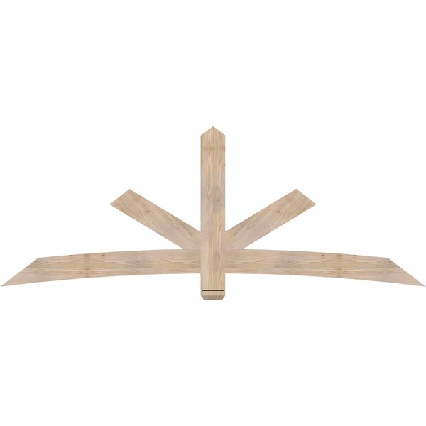 Ekena Millwork Alberta Smooth Timber Gable Bracket, Douglas Fir, 96"W x 36"H x 1 1/2"D x 5 1/2"F, 9/12 Pitch GBW096X36X0206ALB00SDF - main